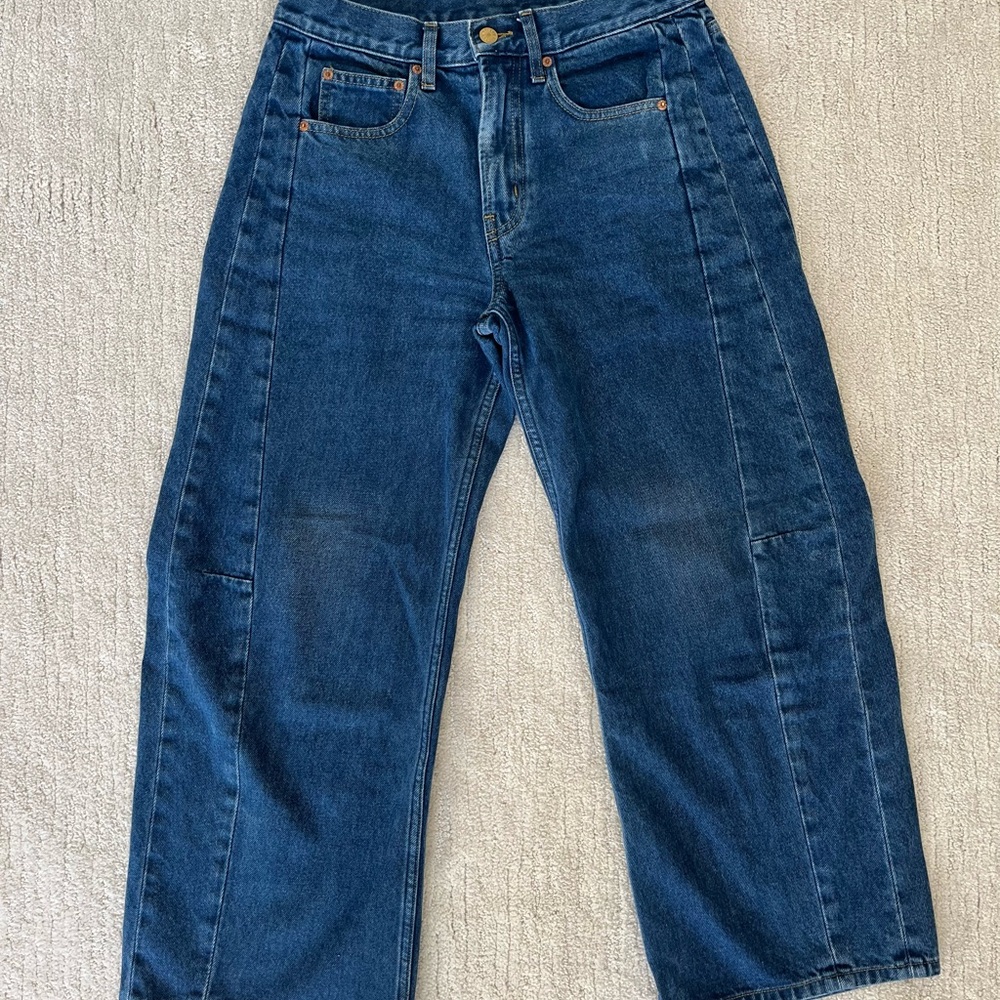 B SIDES Women's Relaxed Lasso Jeans - Blue Rinse